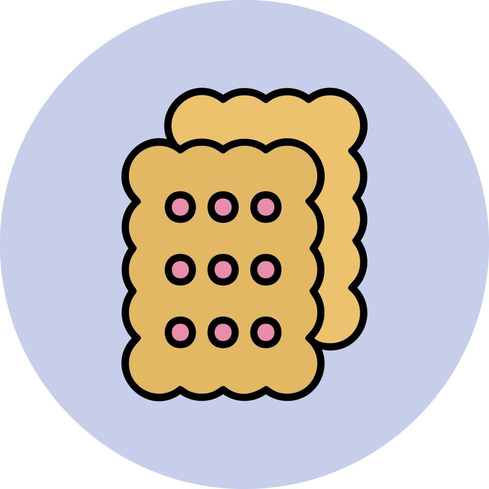 icono de vector de galleta