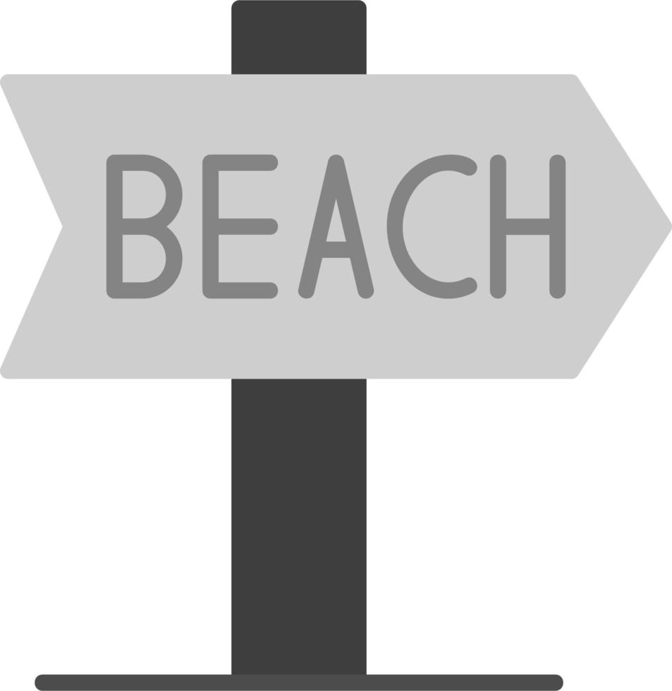 Beach Direction Vector Icon