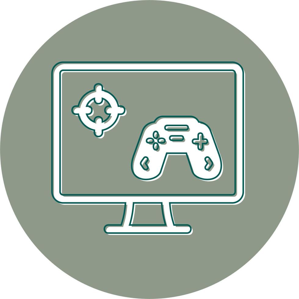 Play Game On Pc Vector Icon