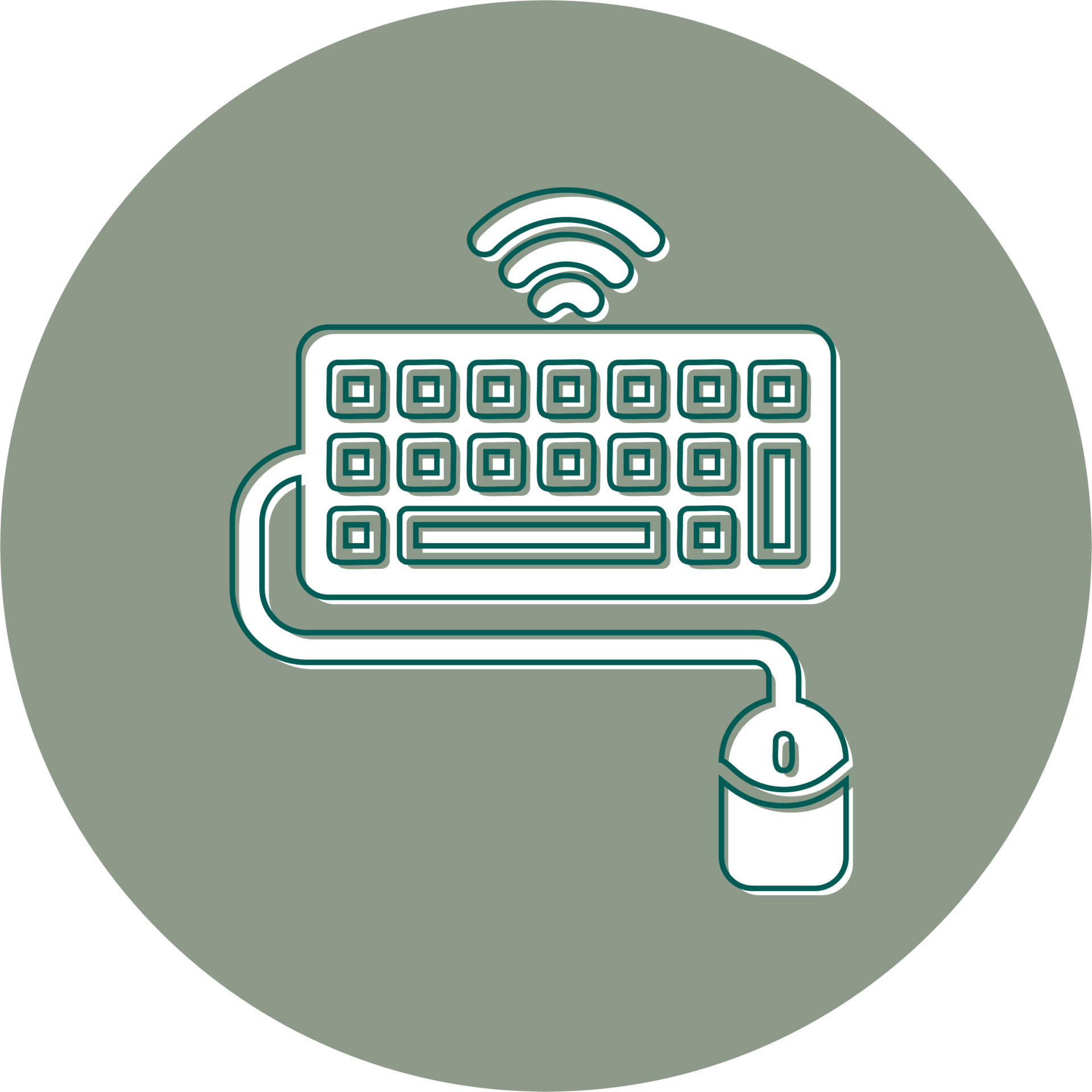 Keyboard And Mouse Vector Icon 20339504 Vector Art at Vecteezy