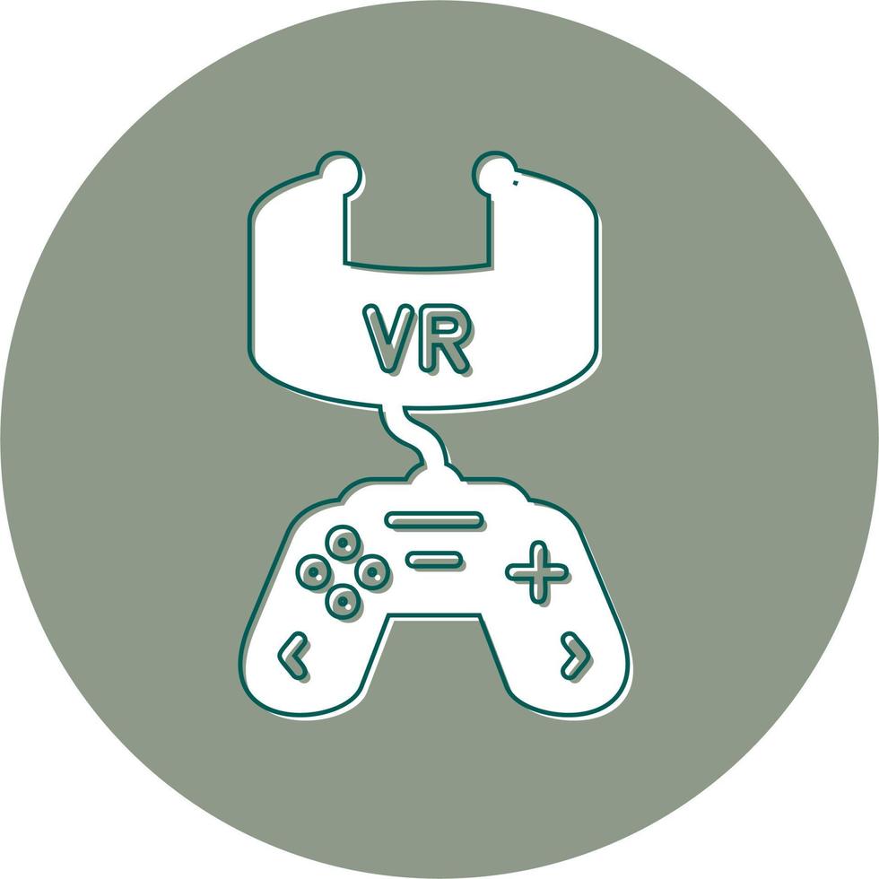 vr juego vector icono