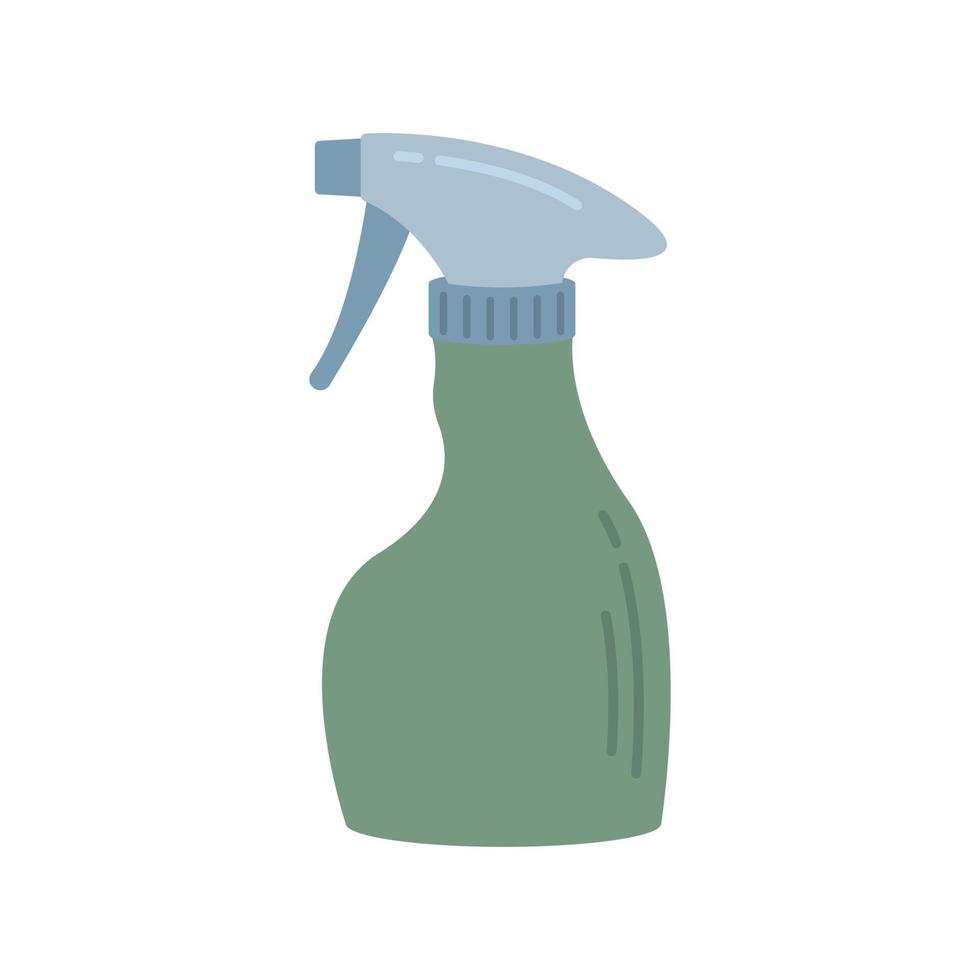 Dispenser bottle isolated on white background. Garden equipment, tool. Seasonal garden work. Spring vector llustration.