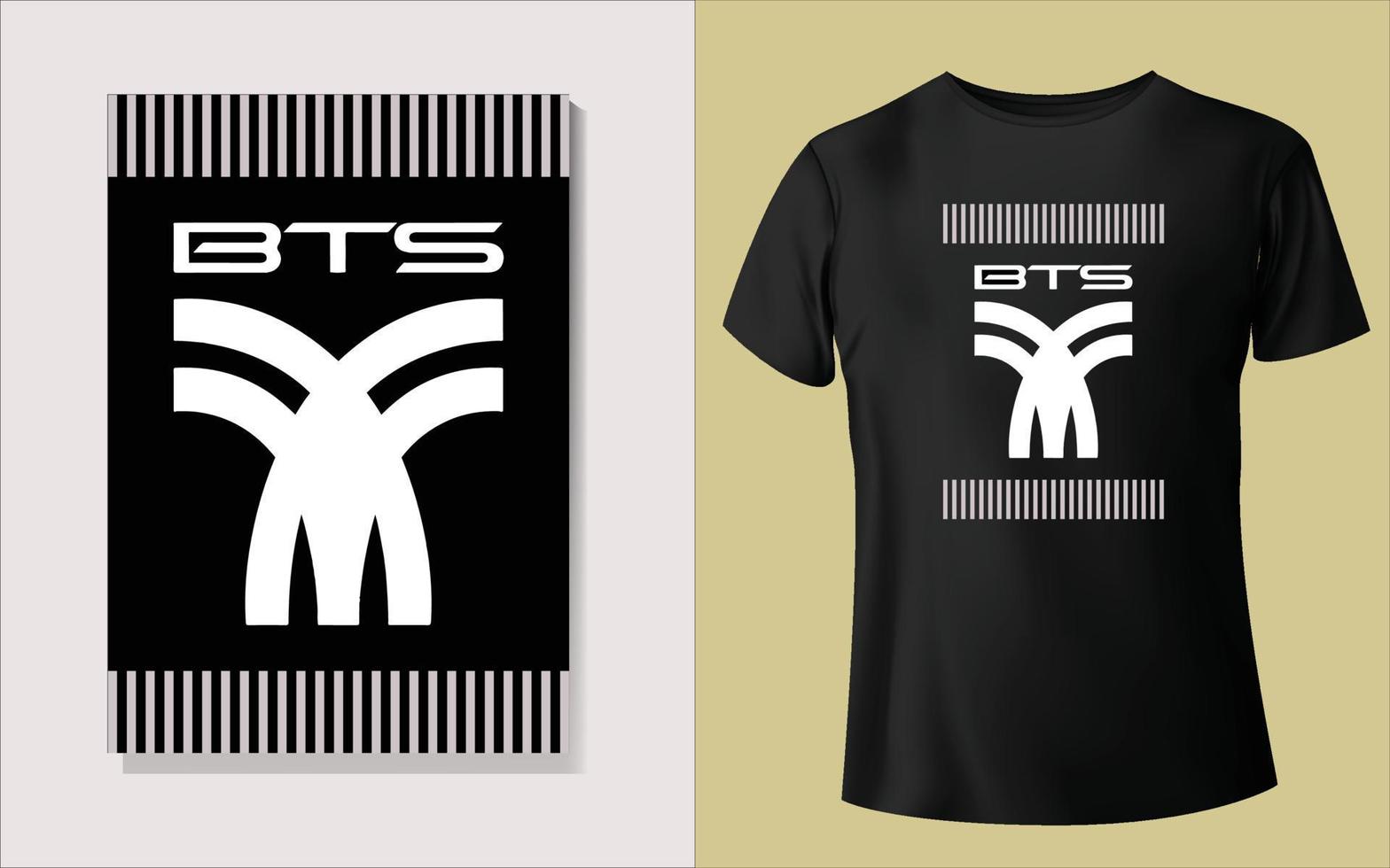 Black and white background Tee shirt Design vector