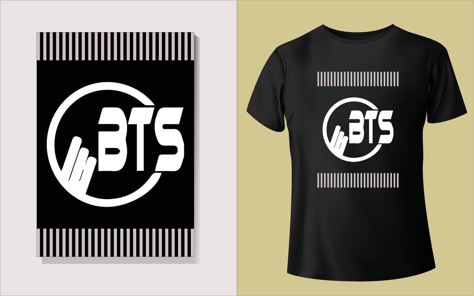 Black and white background Tee shirt Design vector