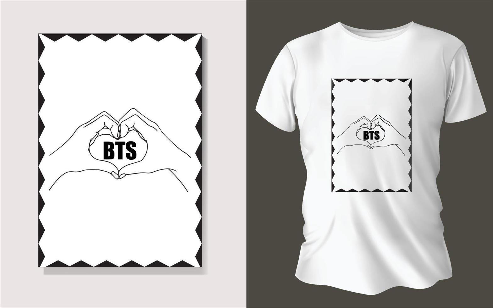 Black and white background Tee shirt Design vector