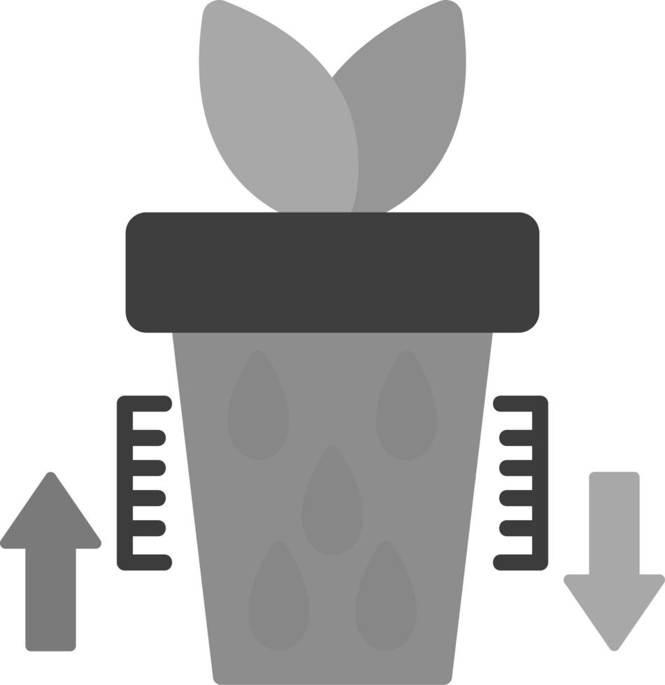Water Level in plant Vector Icon