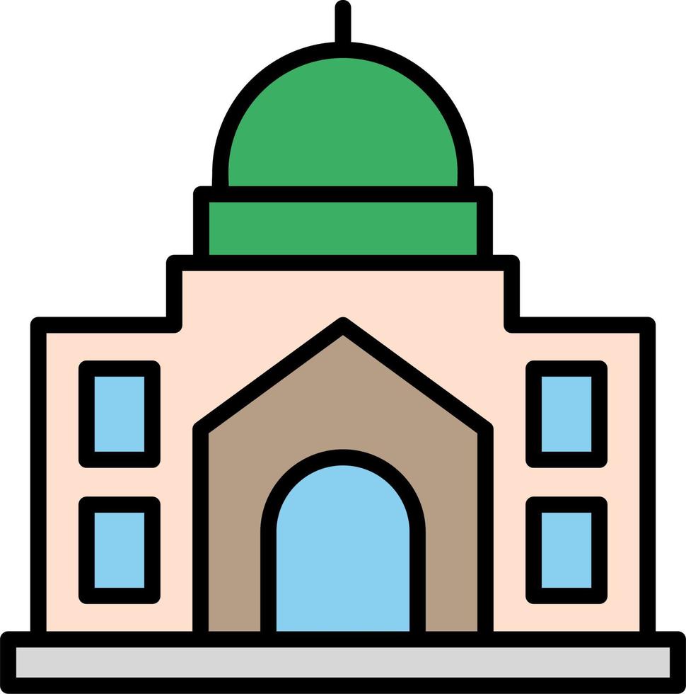 icono de vector de mezquita