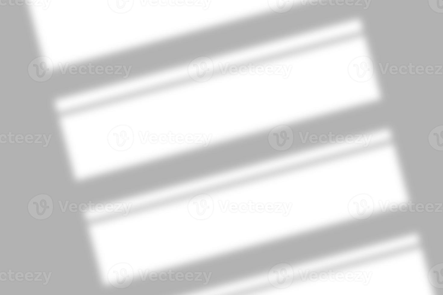 Realistic window light and shadow. Shadow overlay effect. Long shadow light on wall. Scenes of natural lighting photo