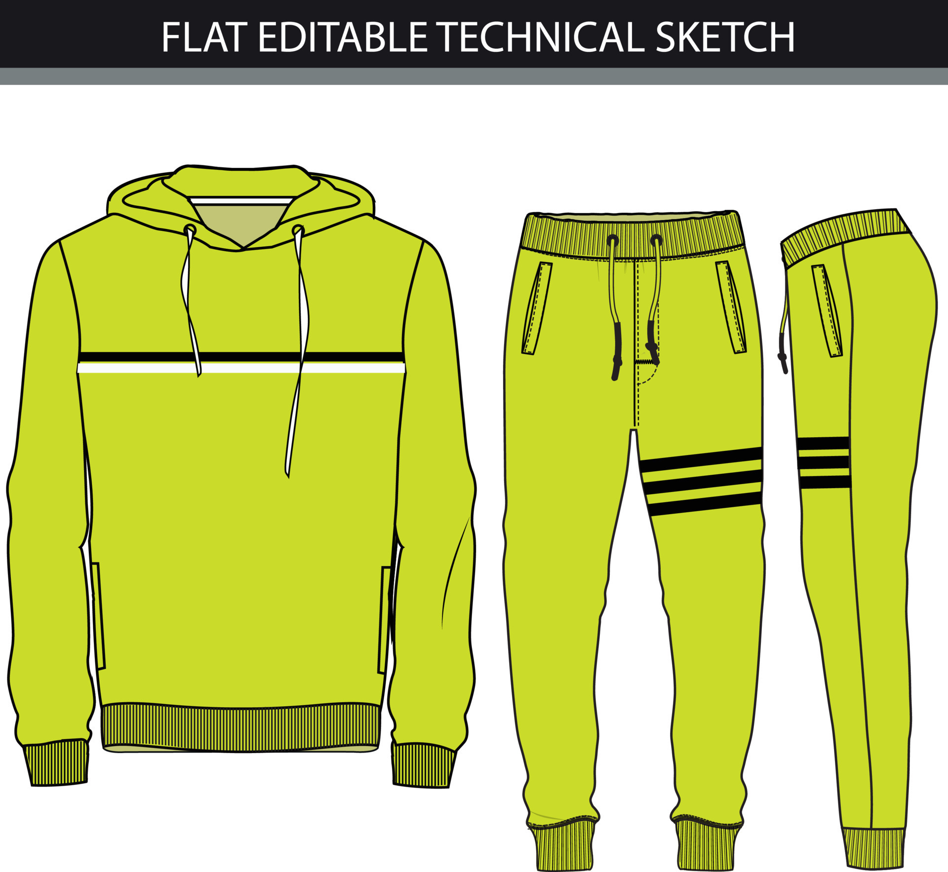 Premium Vector  Blank templates of sweatshirt and shorts