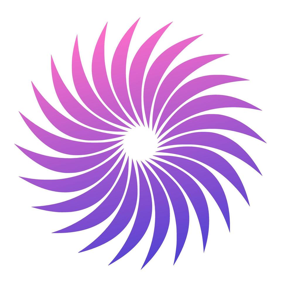 Abstract swirled round symbol for your logo vector