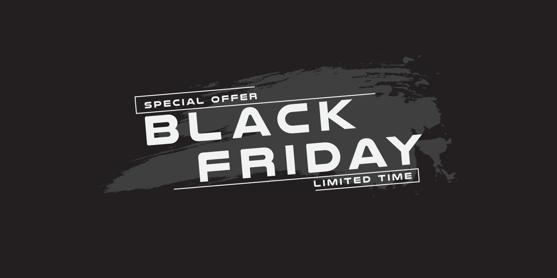 banner black friday with monochrome theme vector