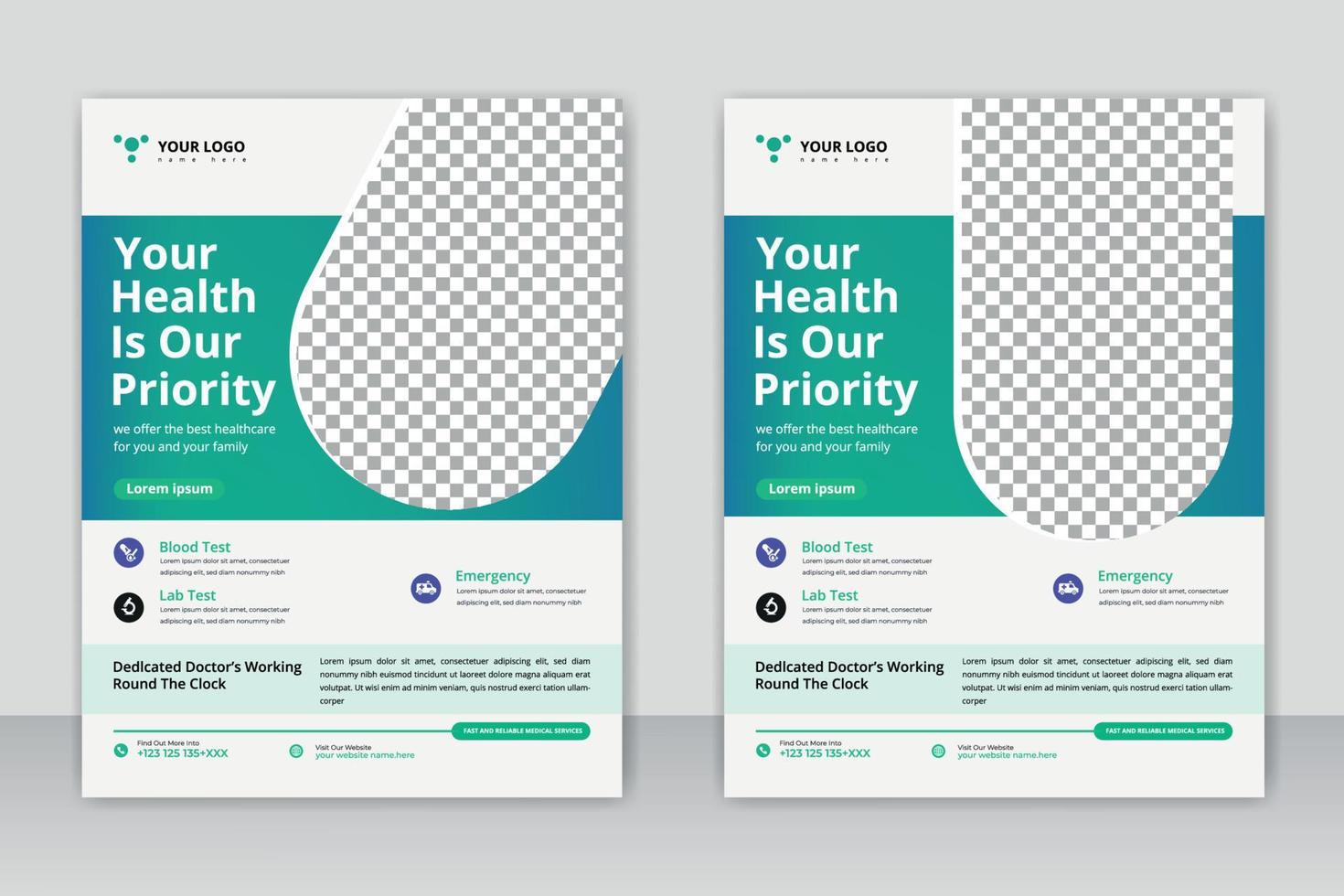 healthcare cover a4 template design and flat icons for a report and medical brochure design, flyer, leaflets decoration for printing and presentation vector. vector