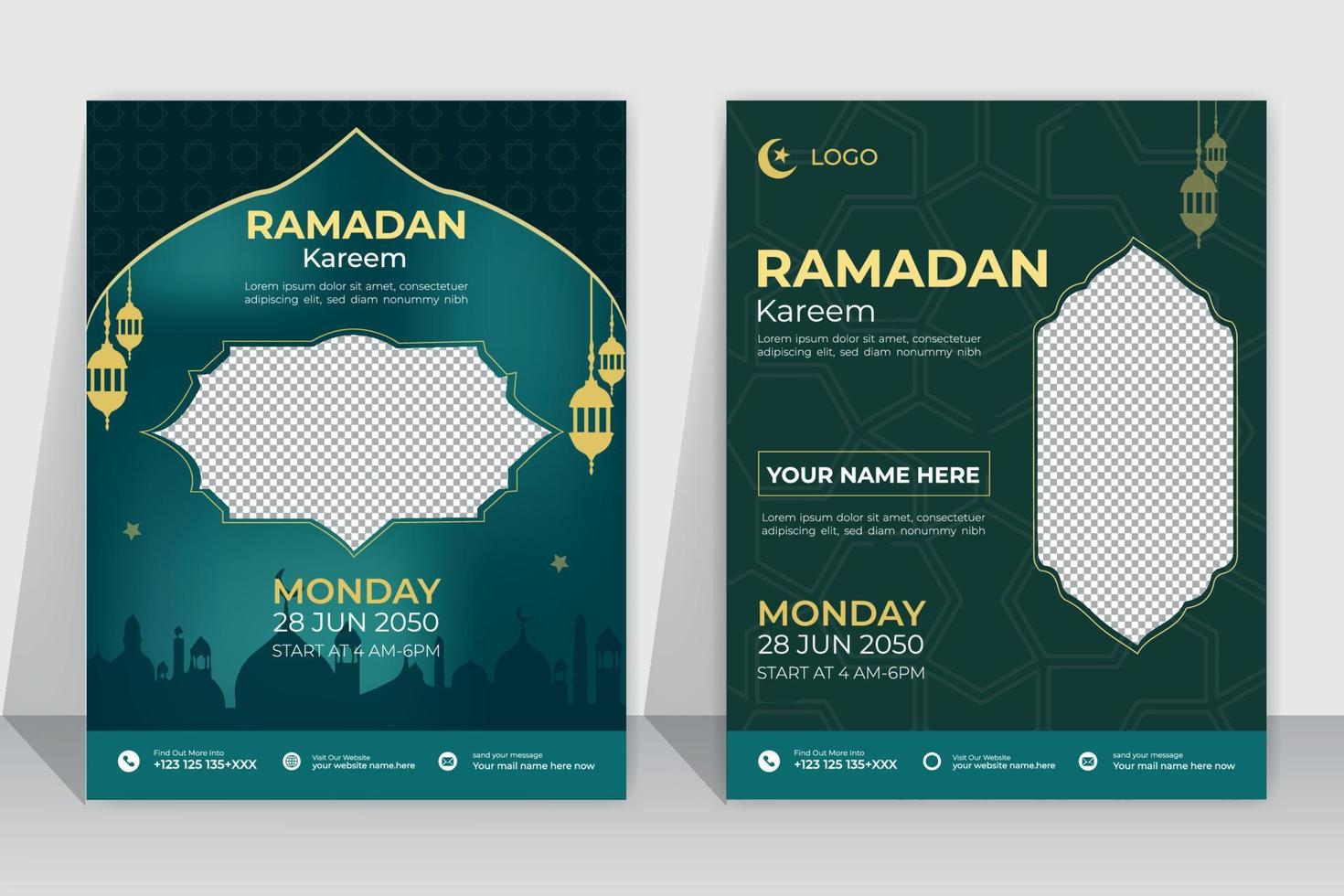 ramadan flye Template. for ifter praty. Ramadan sale social media and marketing post. Social media banner template. vector