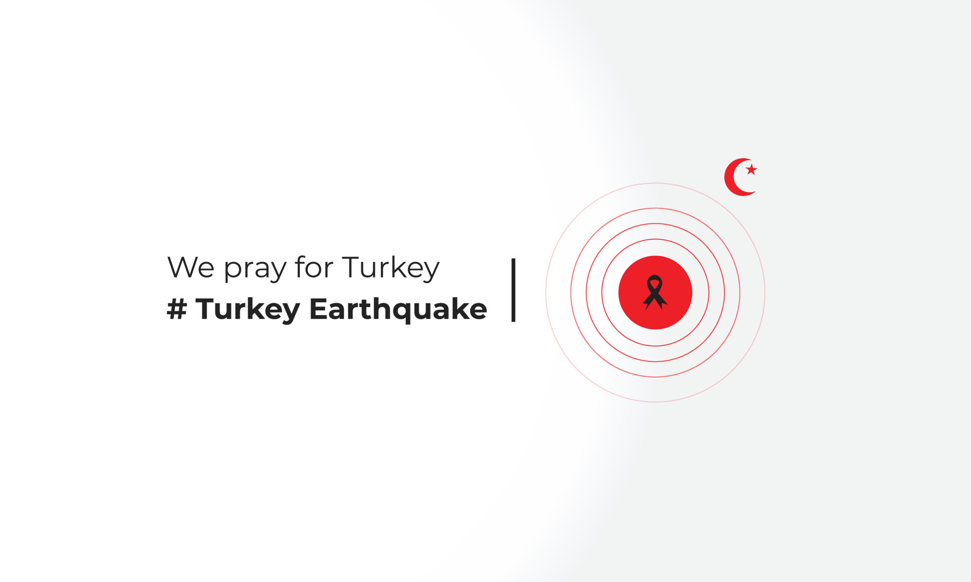 pray for turkey earthquake turkey national flag and map illustration