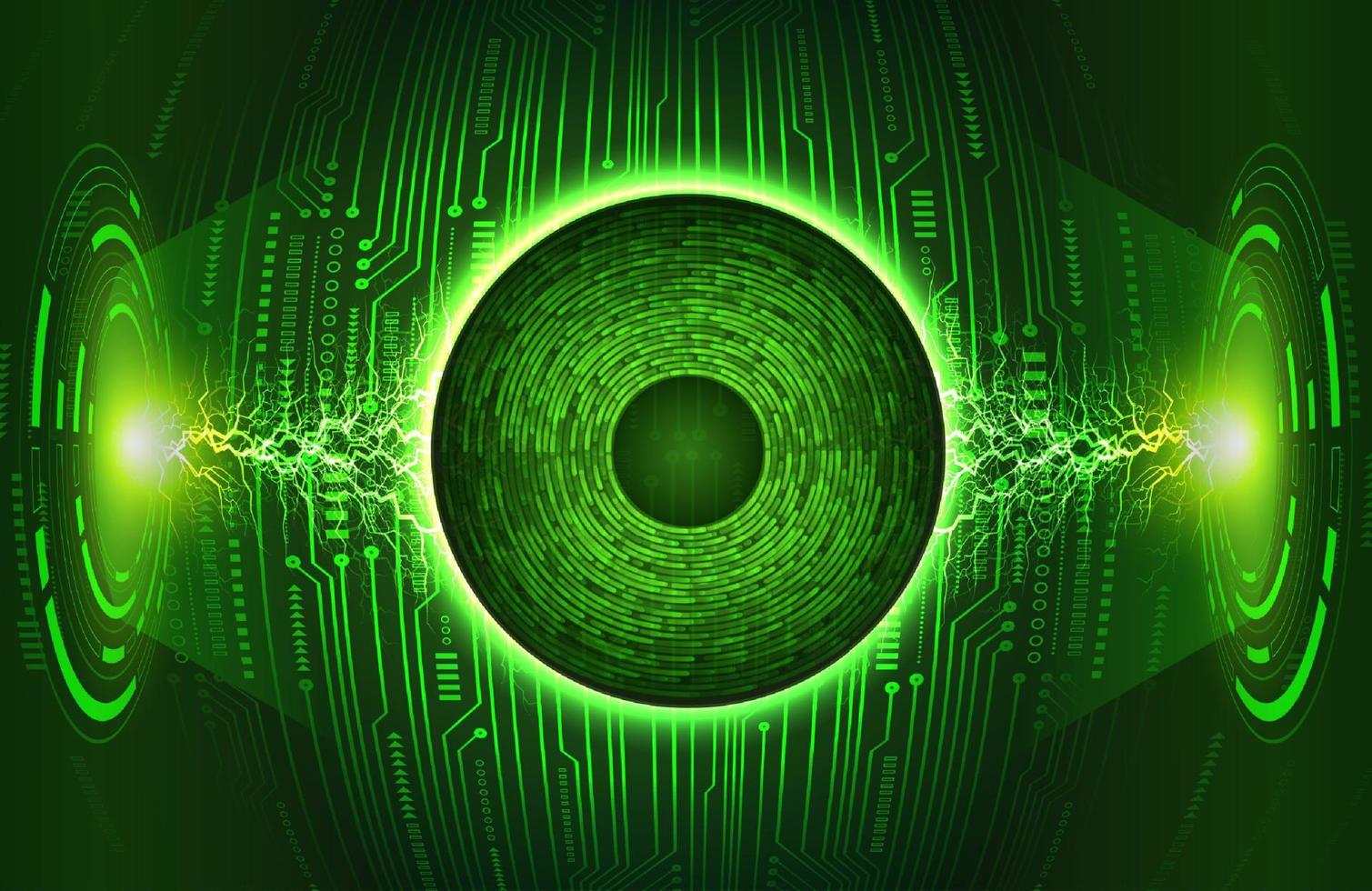 Modern Eye Holograph on Technology Background vector