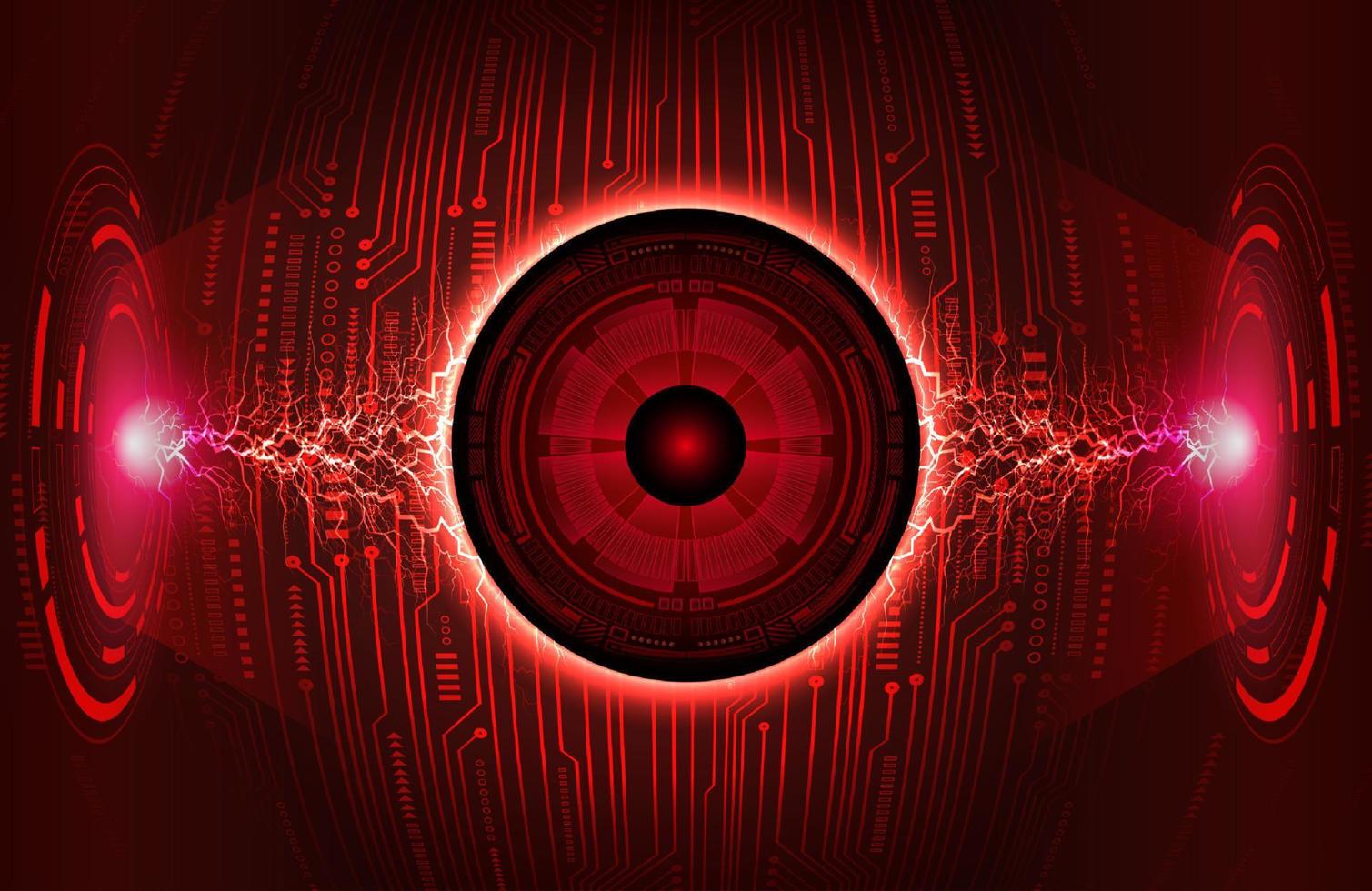 Modern Eye Holograph on Technology Background vector