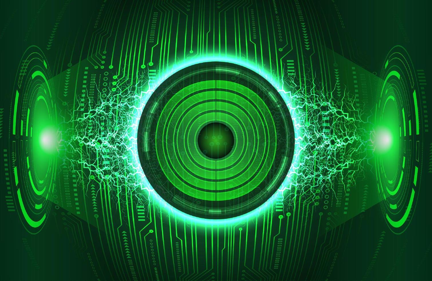Modern Eye Holograph on Technology Background vector
