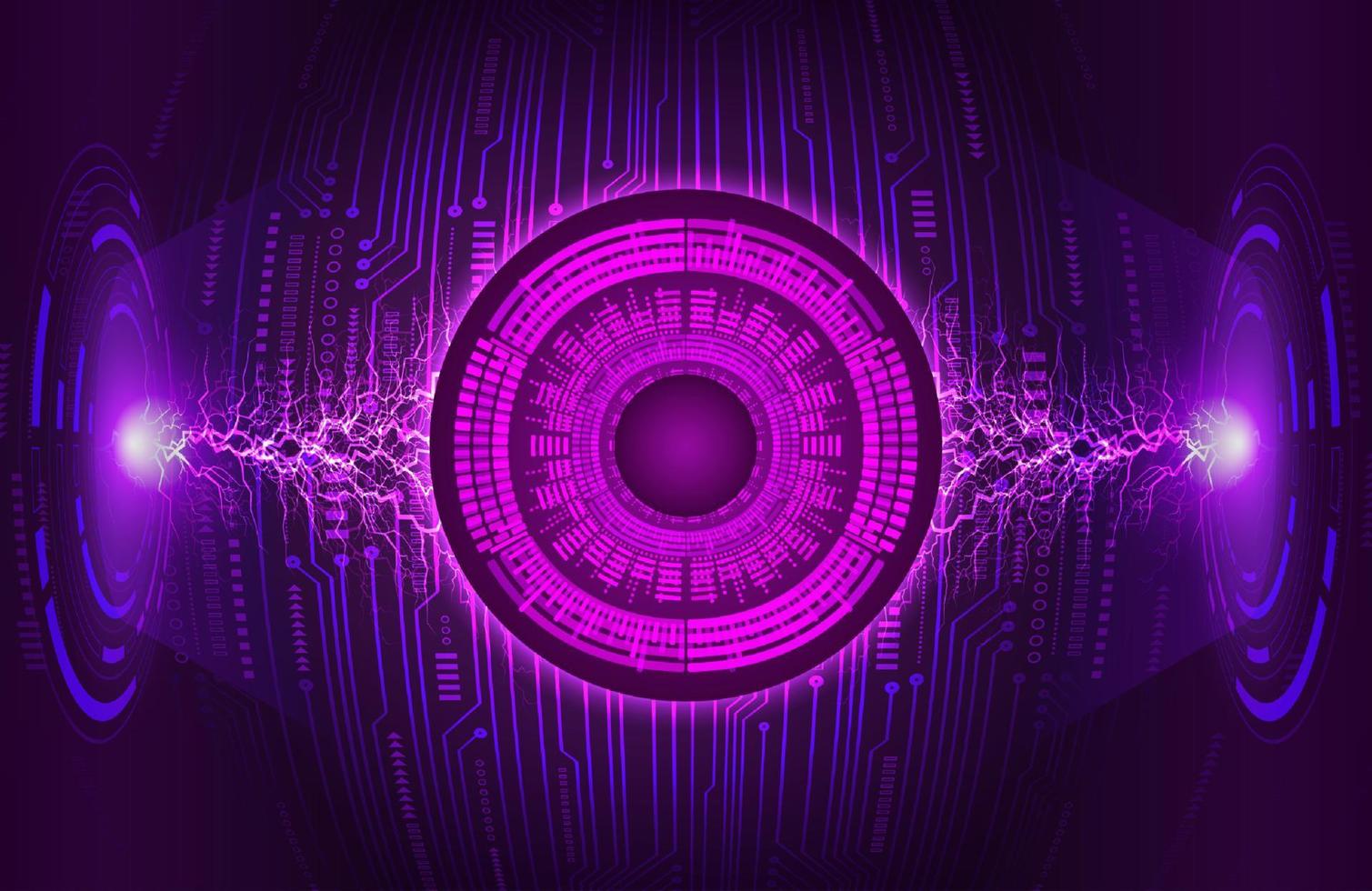 Modern Eye Holograph on Technology Background vector