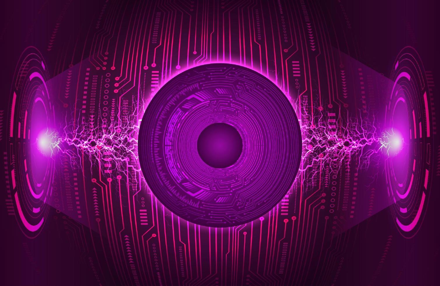 Modern Eye Holograph on Technology Background vector