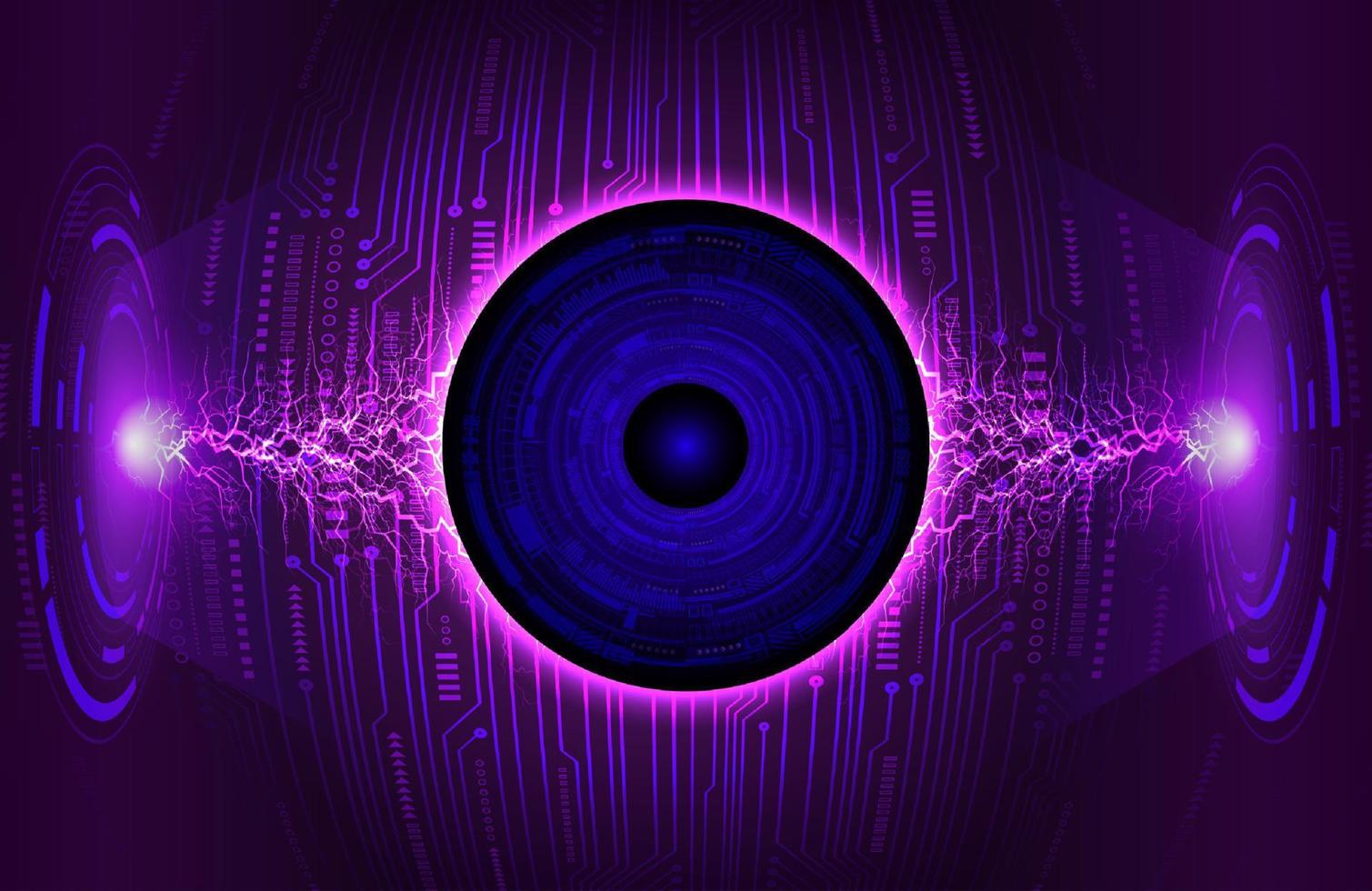 Modern Eye Holograph on Technology Background vector