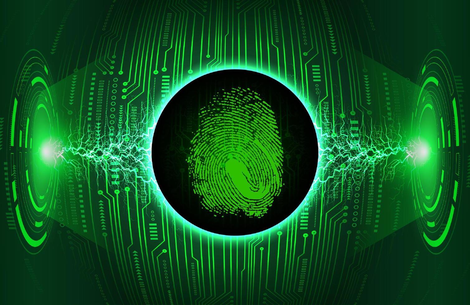 Modern Eye Holograph on Technology Background vector