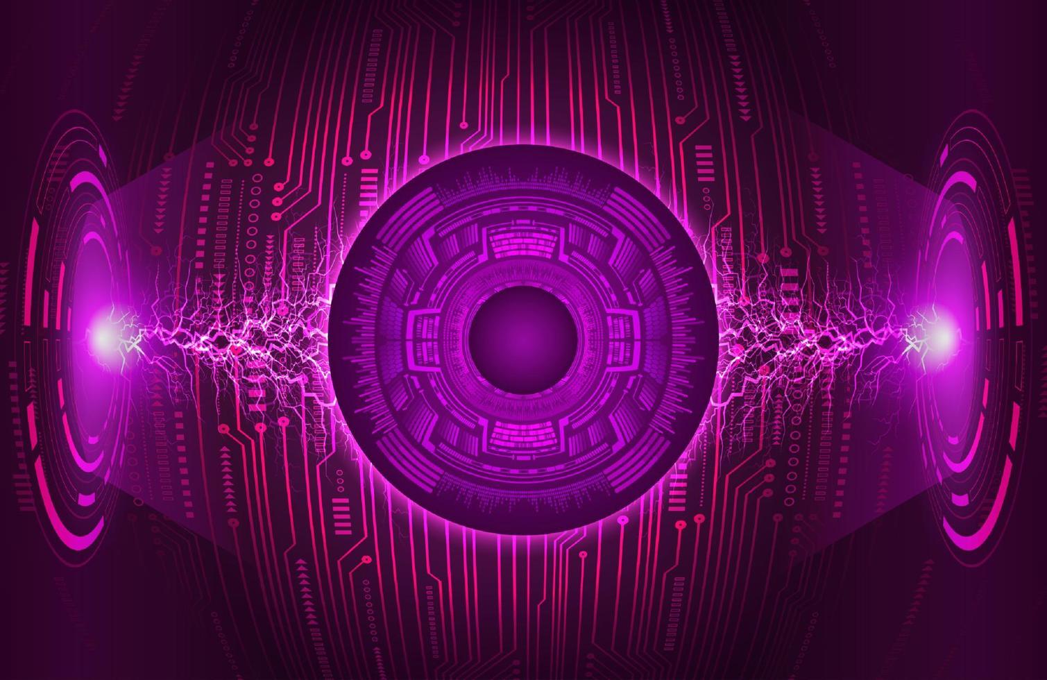 Modern Eye Holograph on Technology Background vector