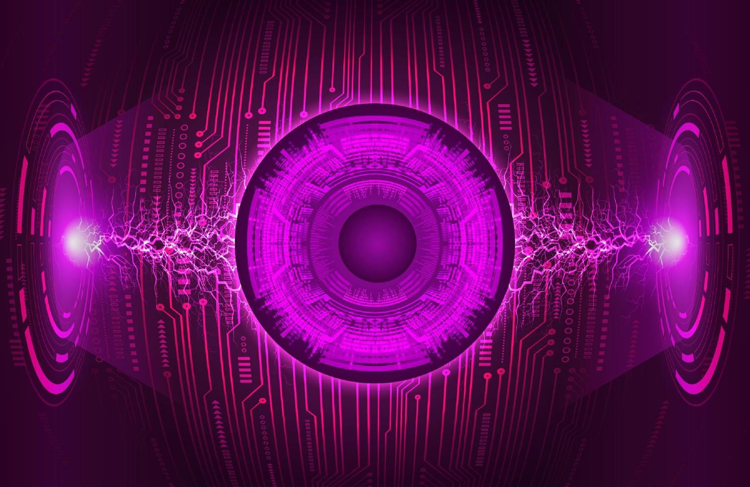 Modern Eye Holograph on Technology Background vector