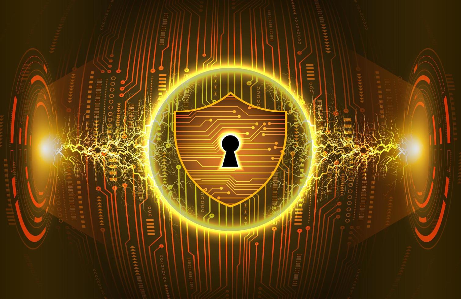 Modern Eye Holograph on Technology Background vector