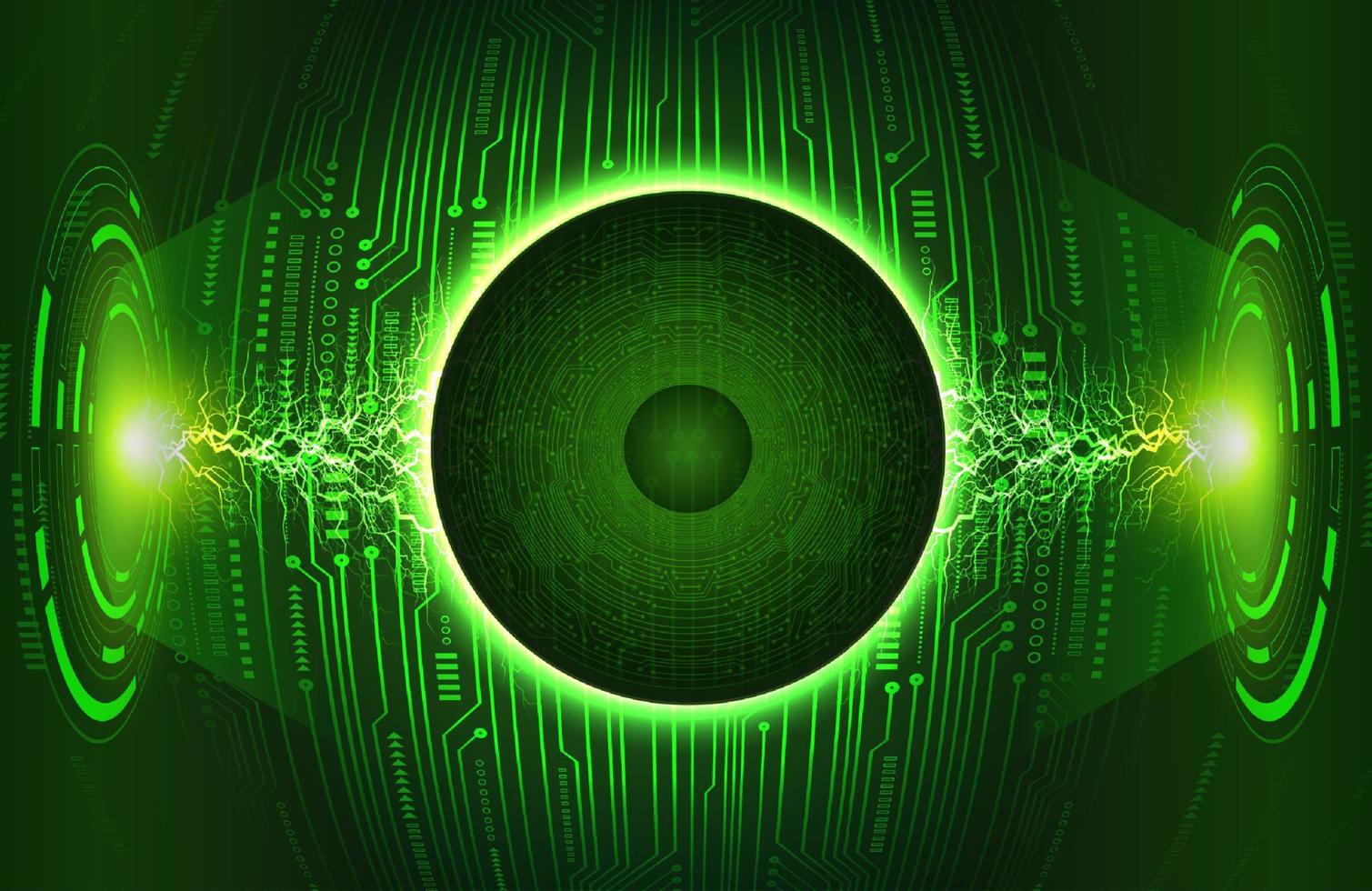 Modern Eye Holograph on Technology Background vector
