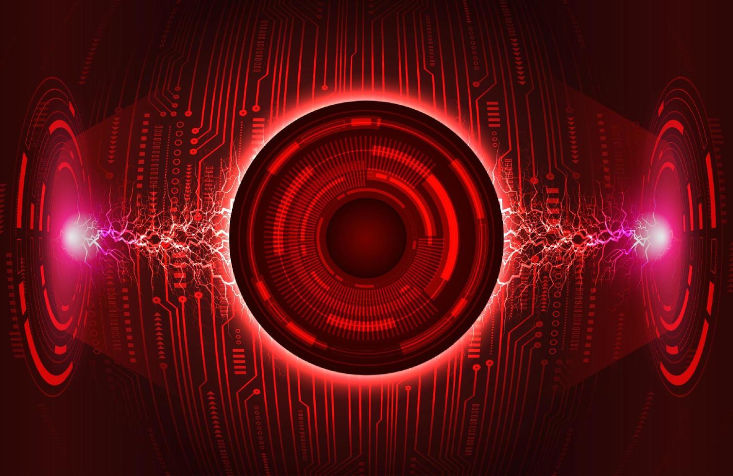 Modern Eye Holograph on Technology Background vector