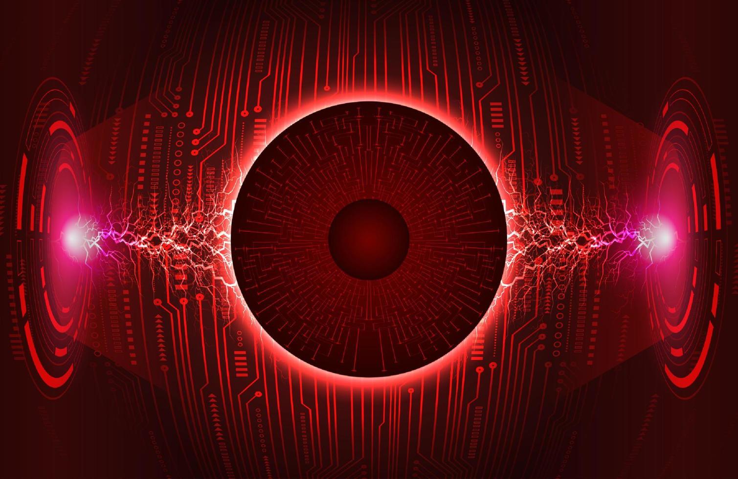 Modern Eye Holograph on Technology Background vector