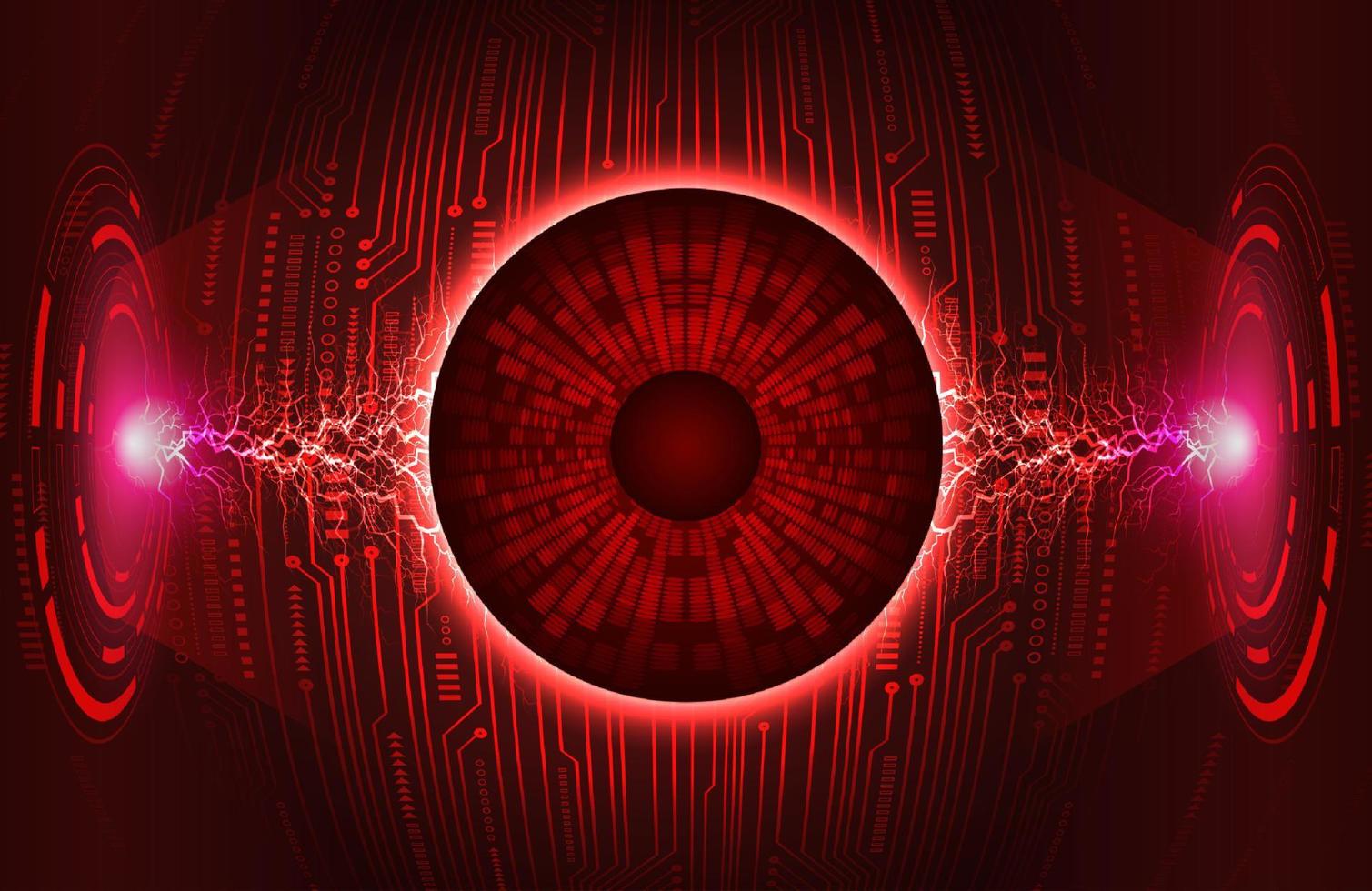 Modern Eye Holograph on Technology Background vector