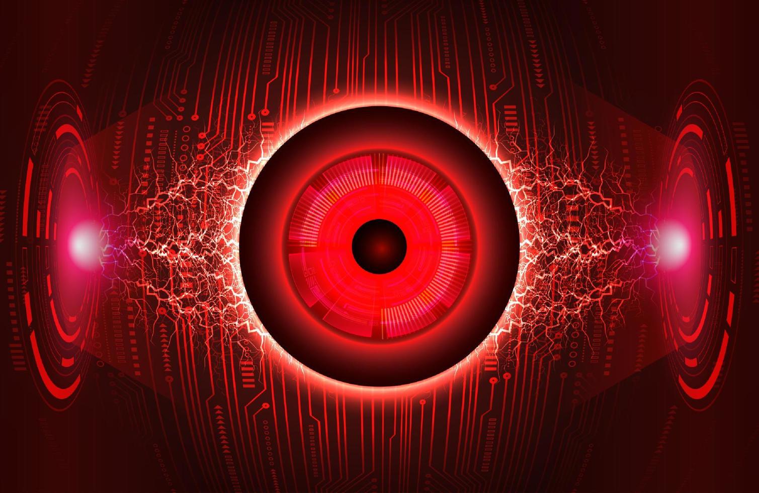 Modern Eye Holograph on Technology Background vector