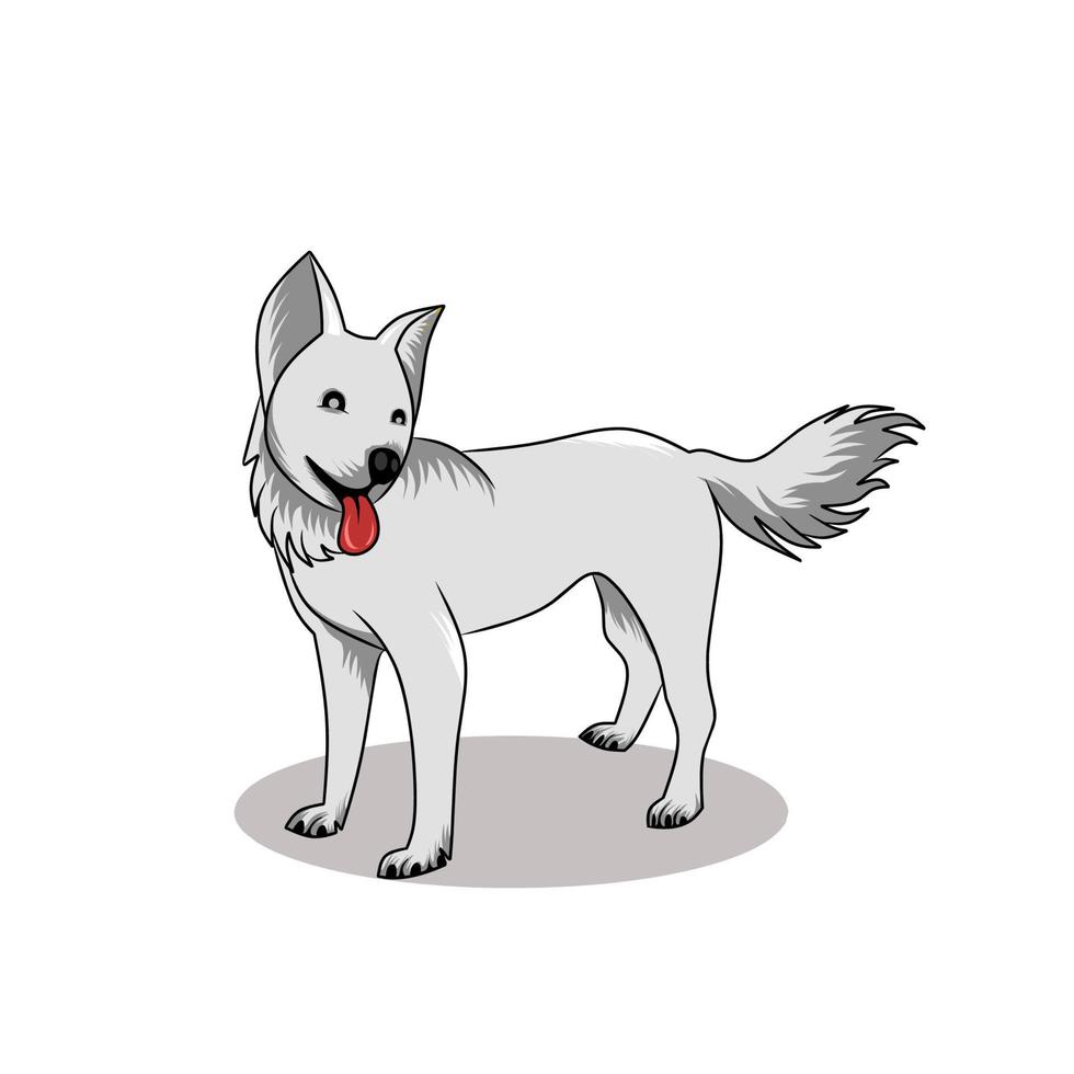 perro vector ilustración en un blanco antecedentes