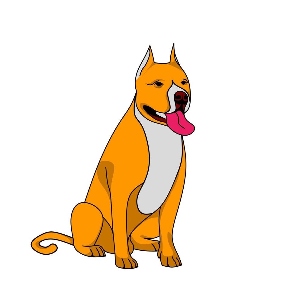 perro vector ilustración en un blanco antecedentes