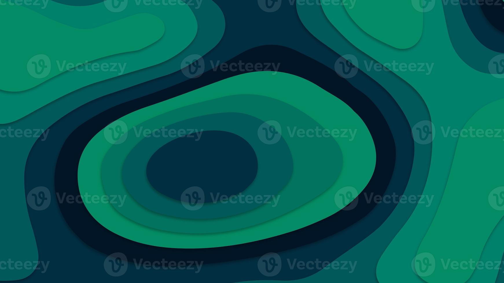 Colorful papercut and multilayer cutout geometric pattern on vector. Beautiful topography concept or smooth origami shape paper texture. Abstract background with waves. photo