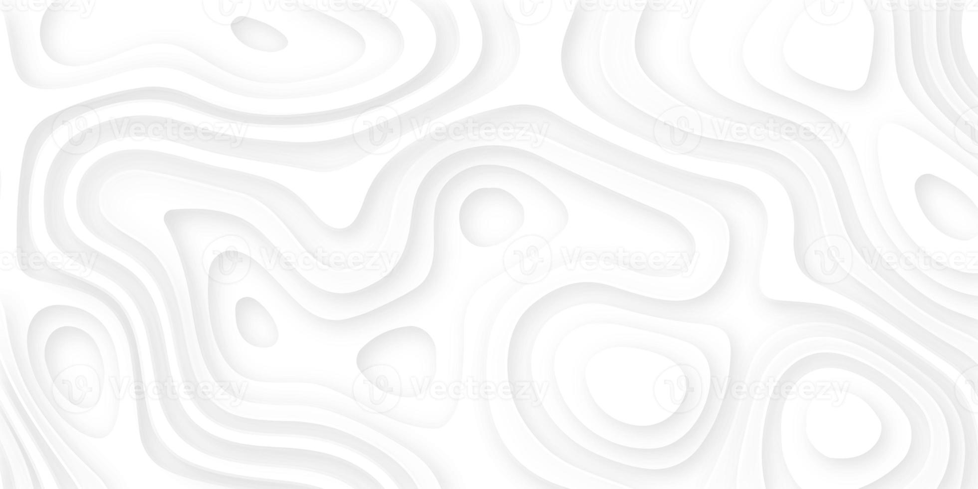 Abstract smooth origami shape paper cut. White realistic paper cut wave curve overlap background decoration texture. photo