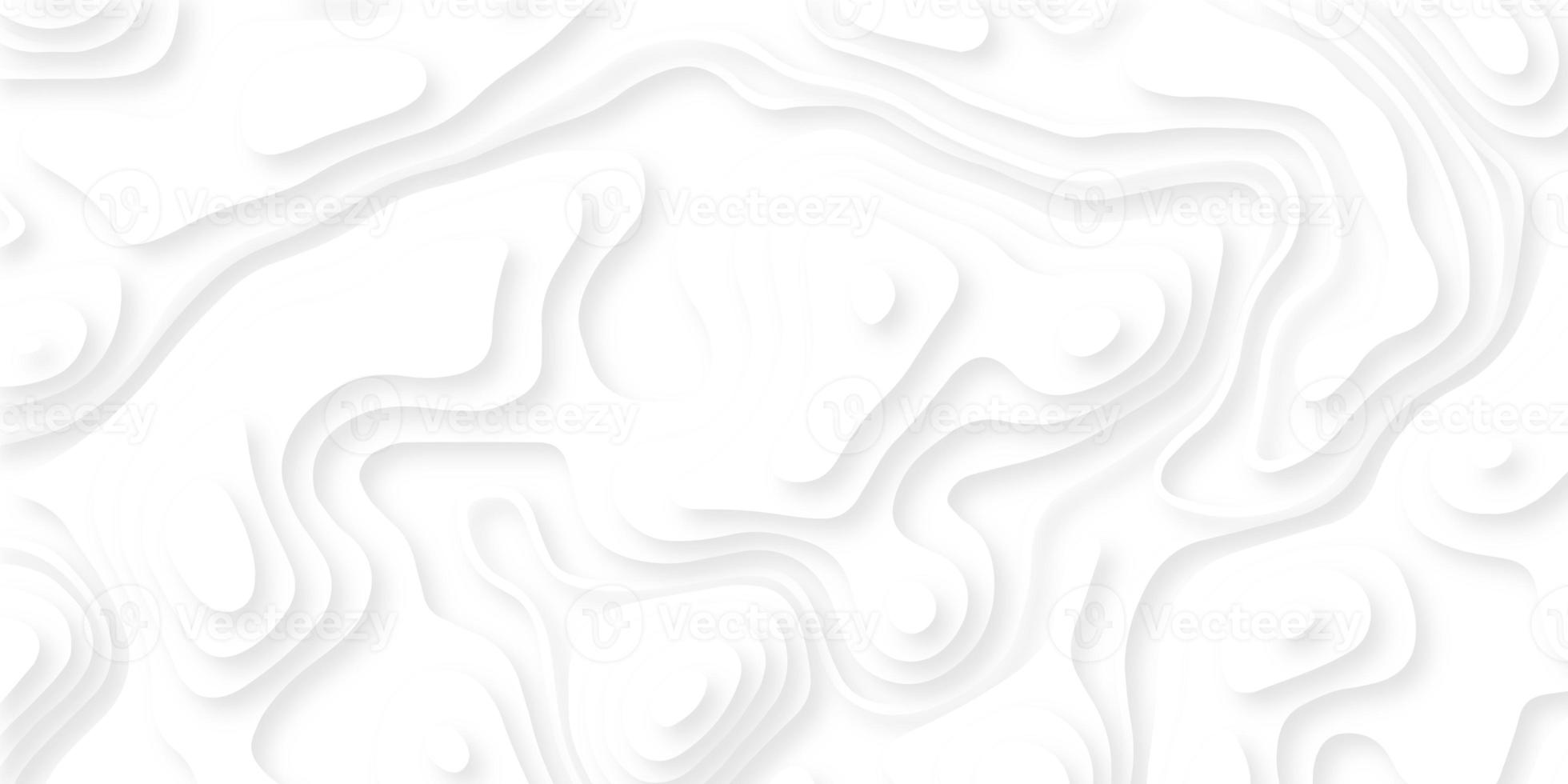 Abstract smooth origami shape paper cut. White realistic paper cut wave curve overlap background decoration texture. photo