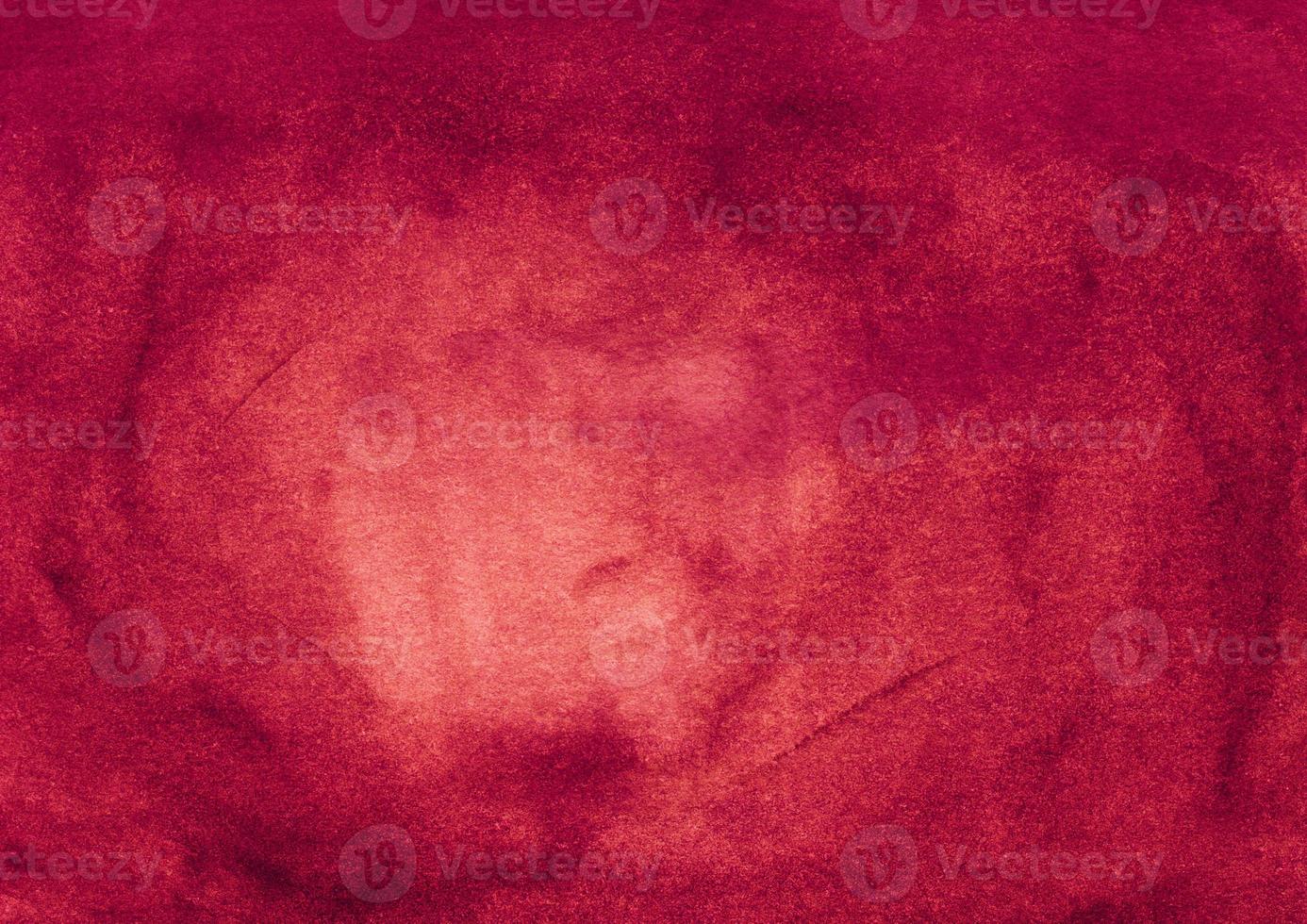 Watercolor ruby color background with space for text. Red-pink backdrop texture. photo
