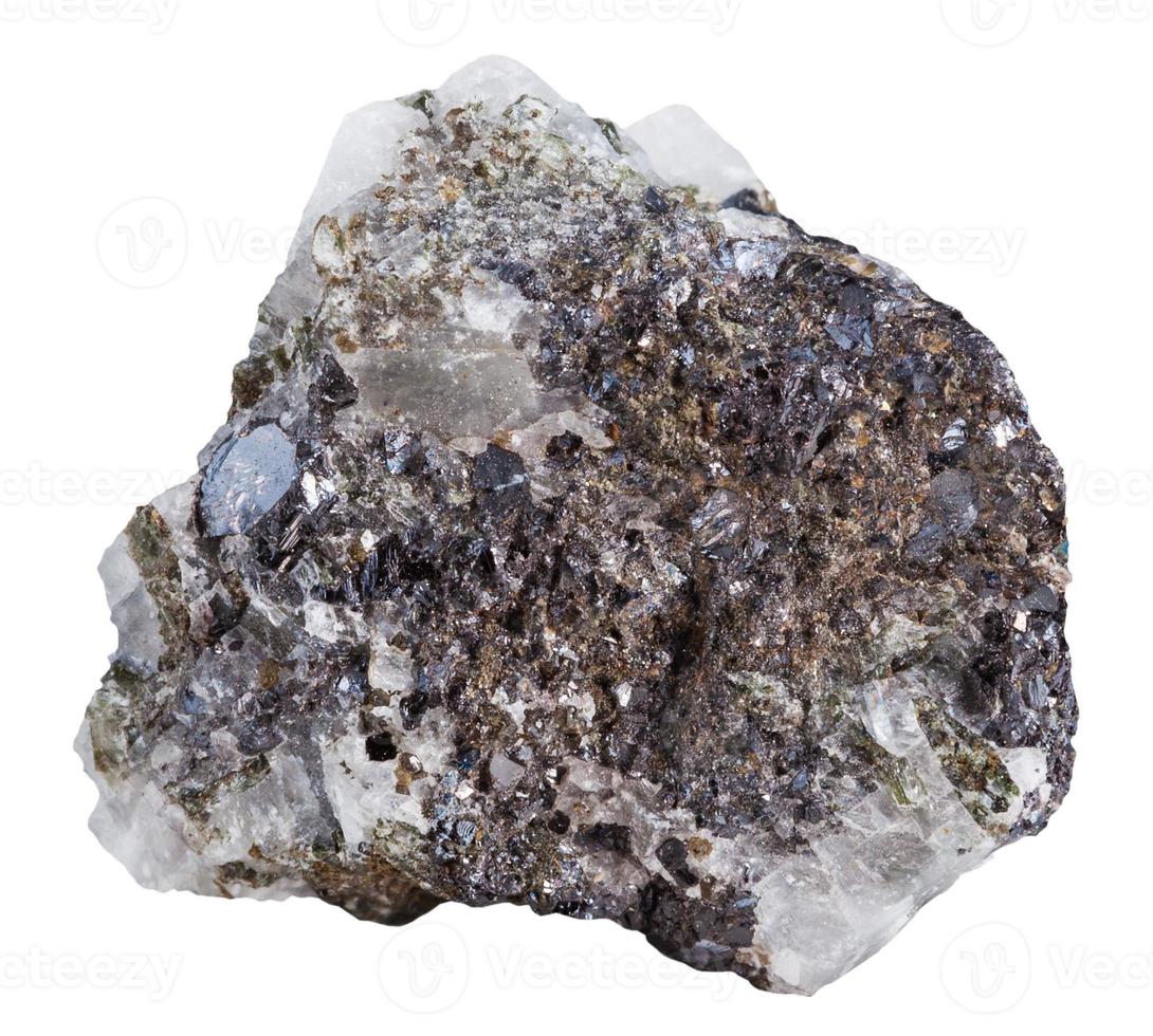 esfalerita zinc blenda mineral Roca aislado foto
