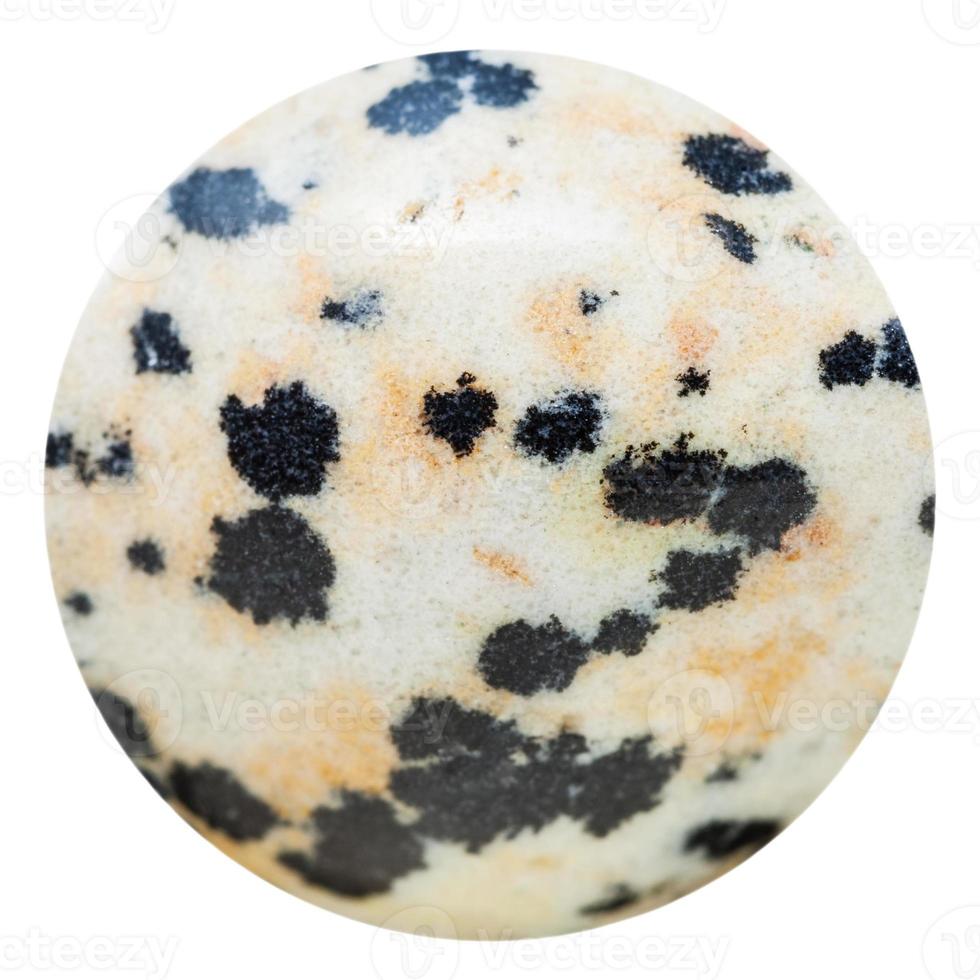 bead from aplite dalmatian jasper mineral stone photo