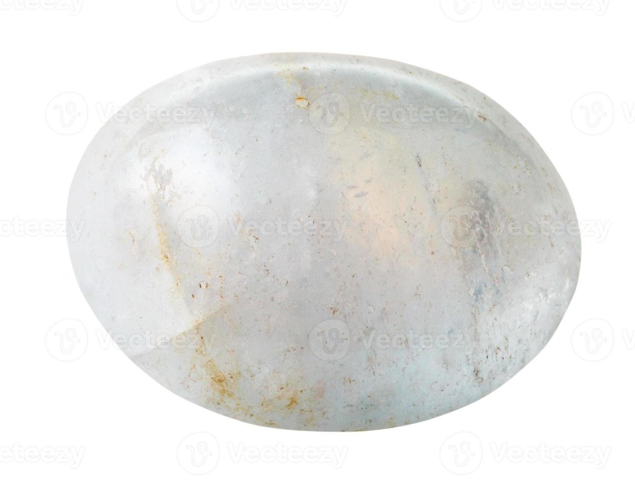 specimen of White Agate gemstone isolated photo