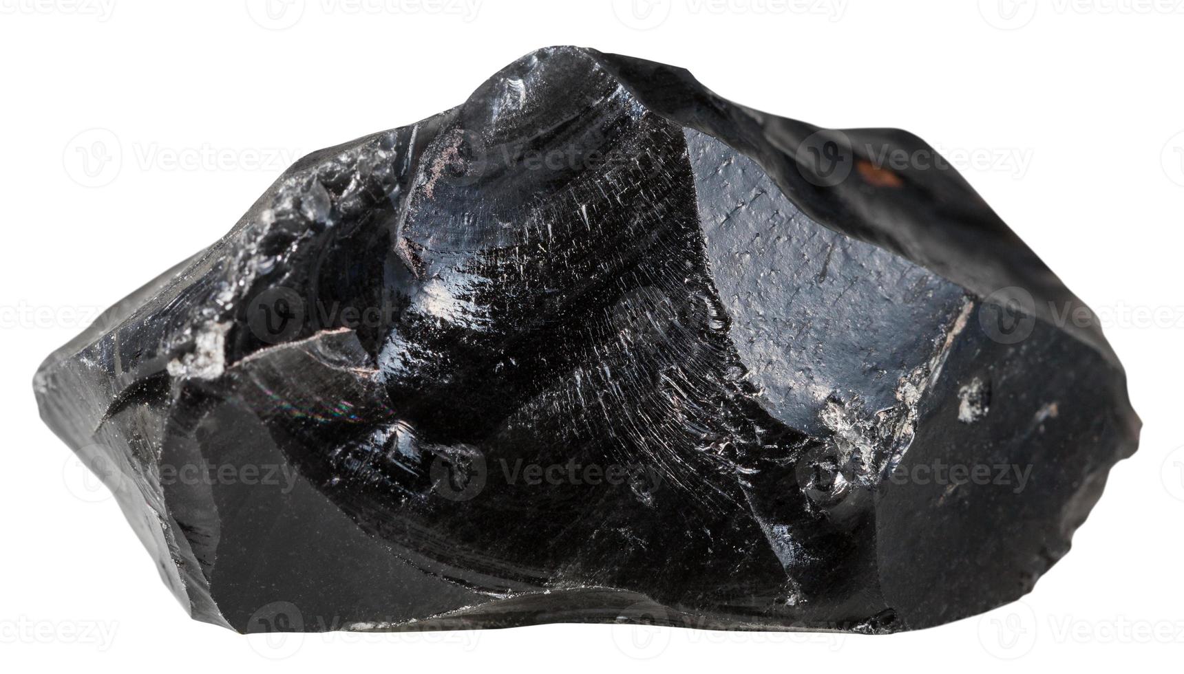 negro obsidiana volcánico vaso mineral Roca foto
