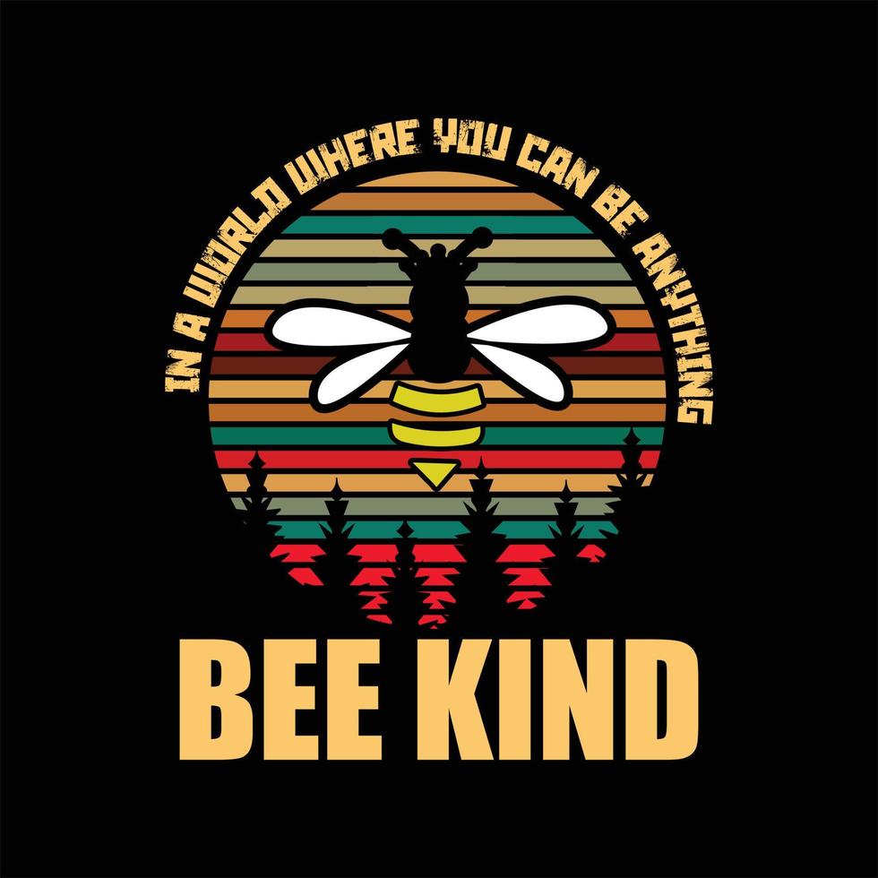 Bee T-shirt Design vector