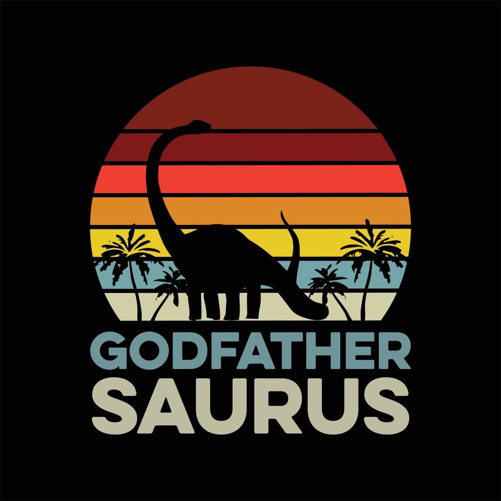Dinosaur T-shirt Design vector