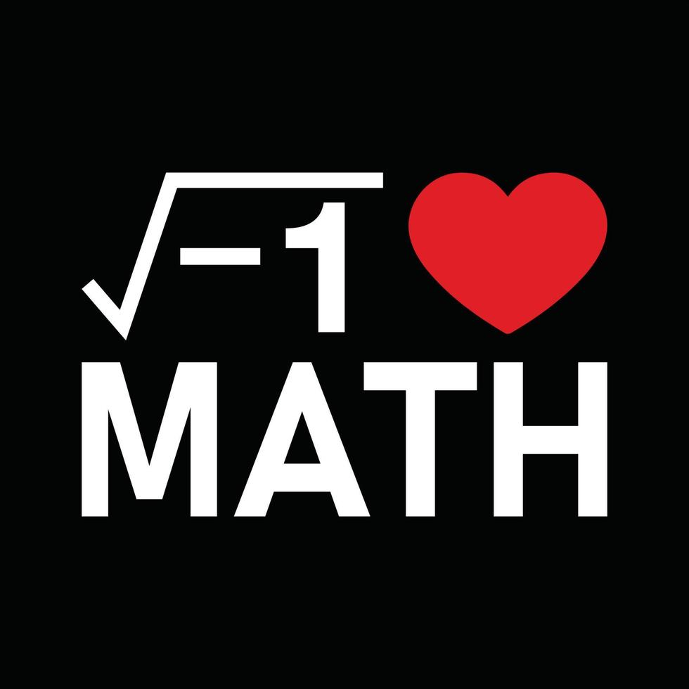 Math T-shirt Design vector