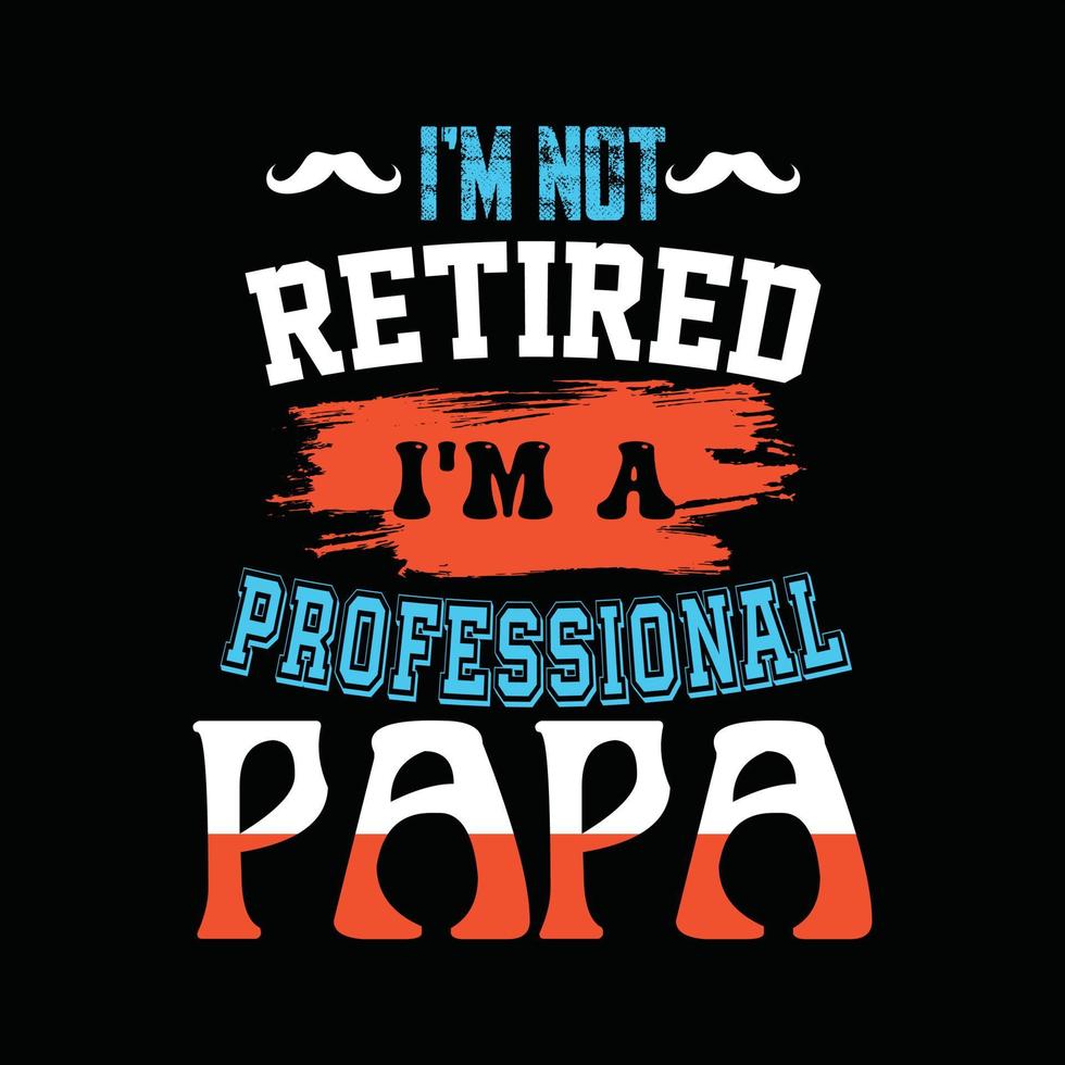 Father T-shirt Design vector