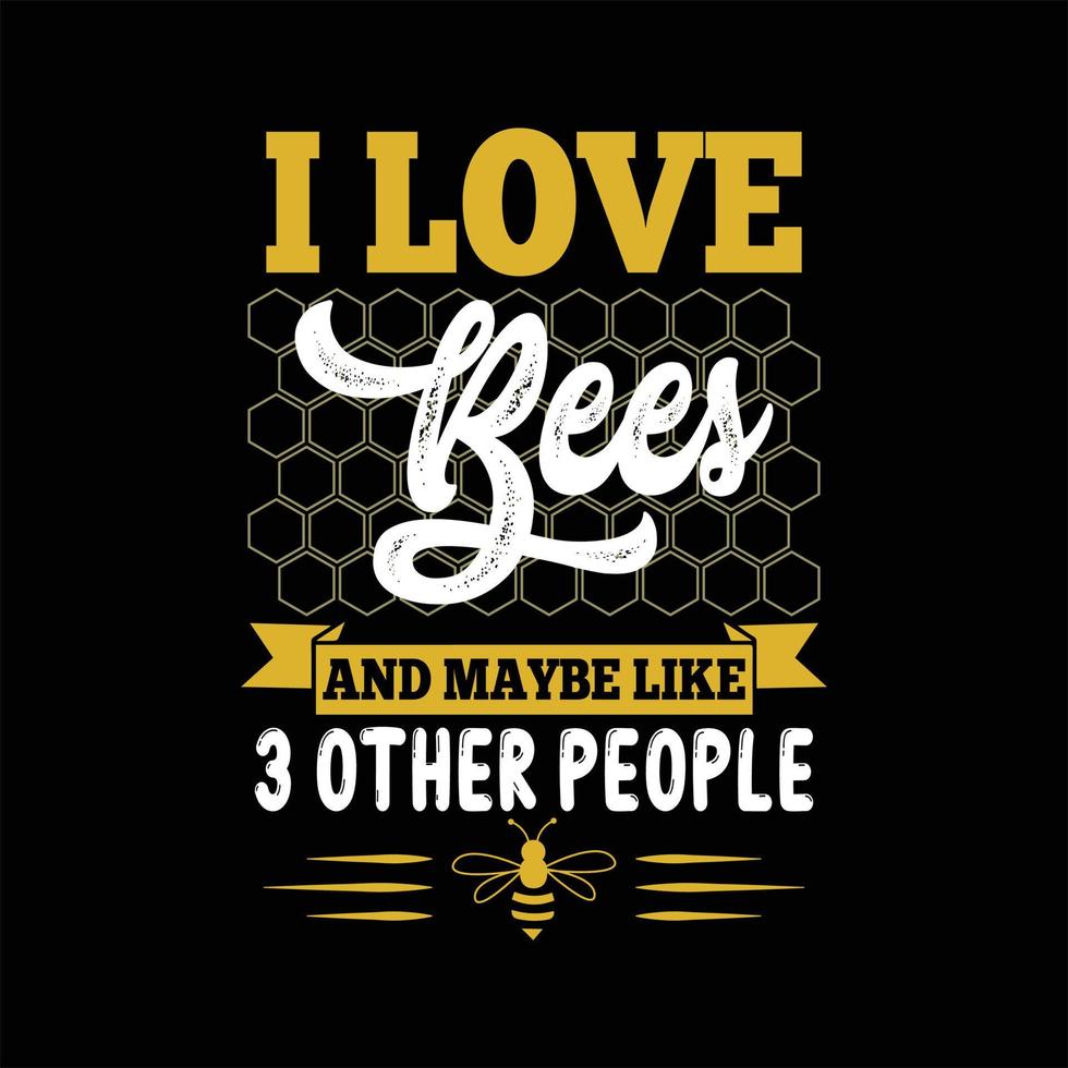 Bee T-shirt Design vector