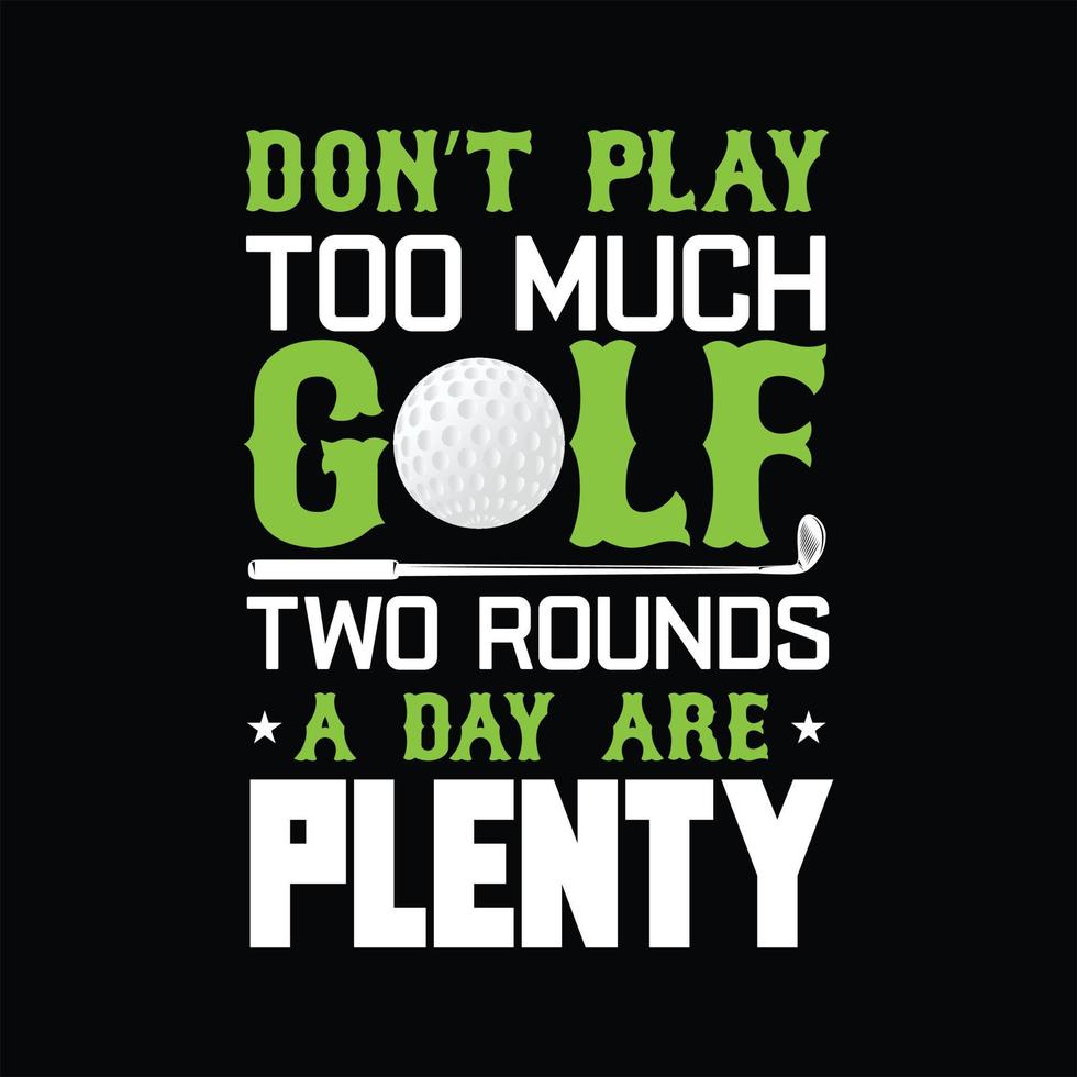 Golf T-shirt Design vector