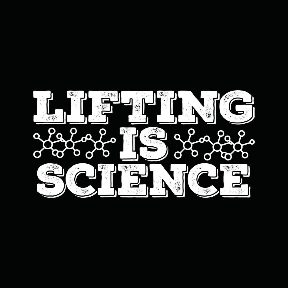 Science T-shirt Design vector